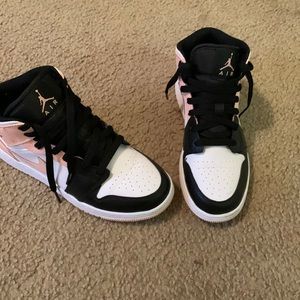 Nike Air Jordans, size 5 in kids, 6.5 in women.